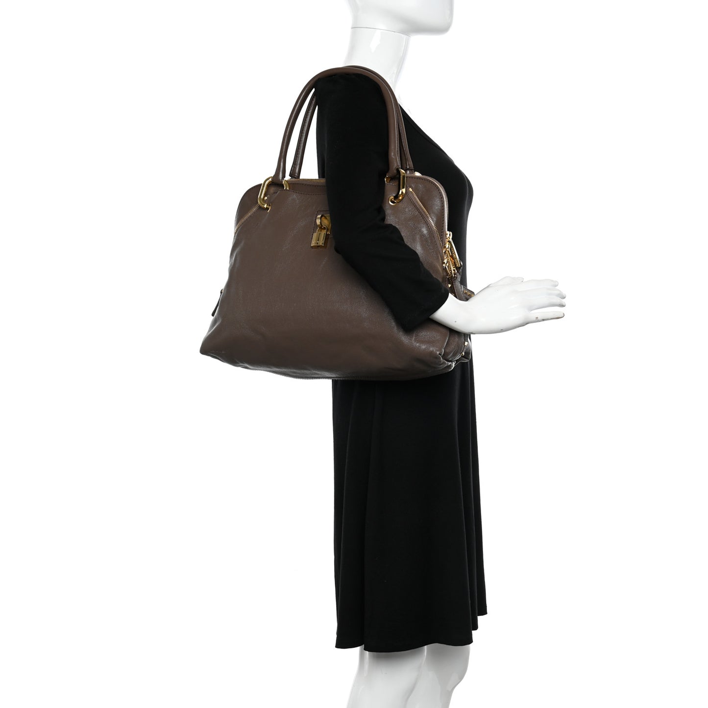 Lambskin Paradise Rio Satchel Brown