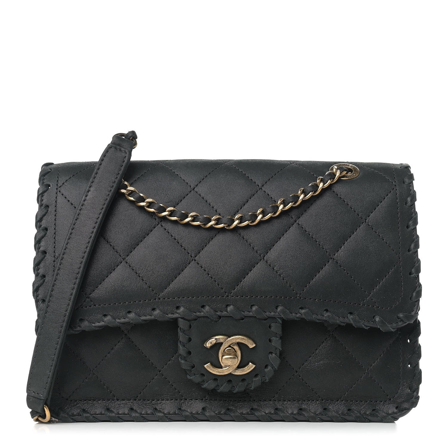 Chanel Iridescent Calfskin Small Happy Stitch Flap Black 1 of 10