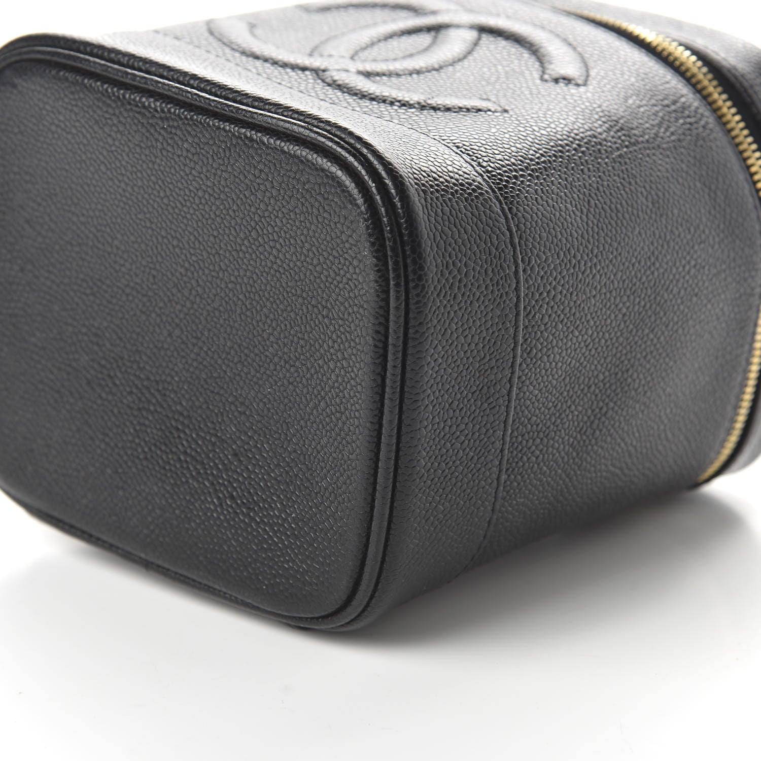 Chanel Caviar Vanity Cosmetic Case Black 7 of 11