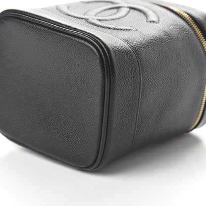 Chanel Caviar Vanity Cosmetic Case Black 7 of 11
