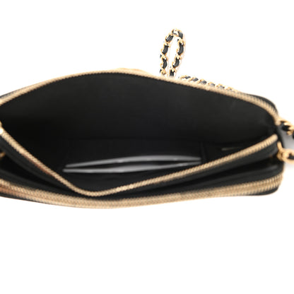 Chanel Caviar Quilted Small Boy Clutch With Chain Black 7 of 12