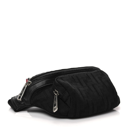 Fendi Neoprene Mesh Vitello Grace FF Pocket Belt Bag Black 4 of 7
