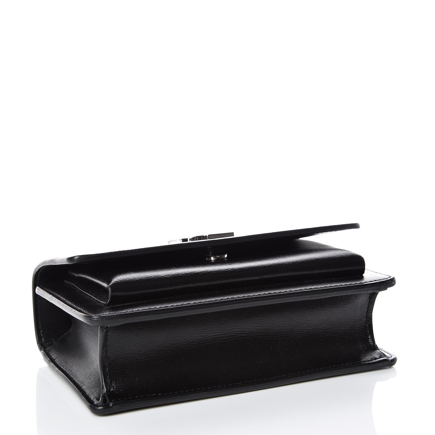 Saint Laurent Calfskin Monogram Sunset Chain Wallet Black 4 of 8