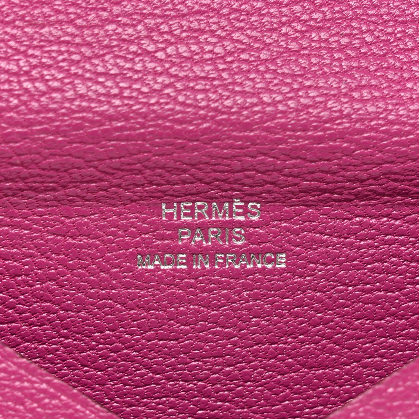 Chevre Chamkila Calvi Card Case Rose Pourpre