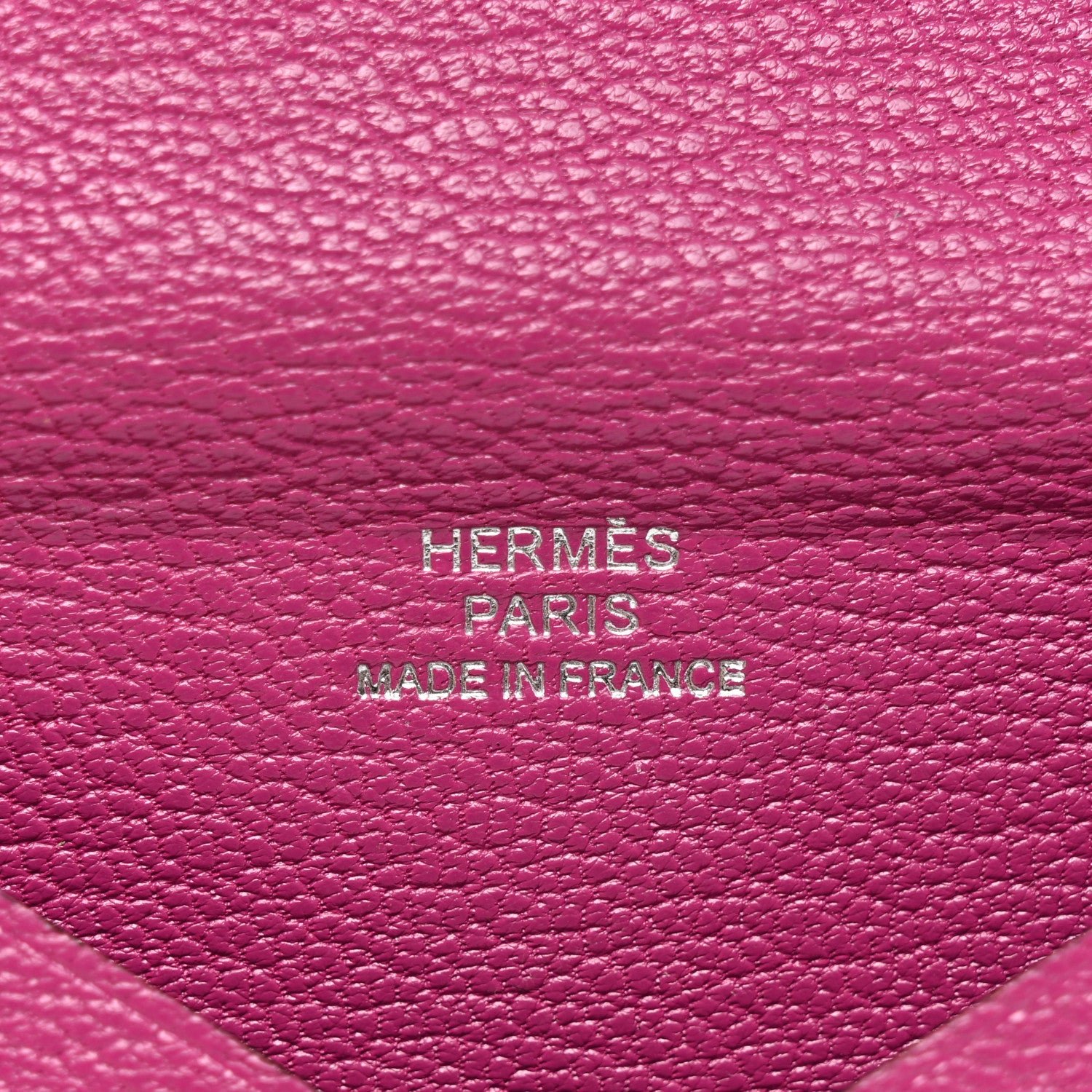 Hermes Chevre Chamkila Calvi Card Case Rose Pourpre 6 of 9