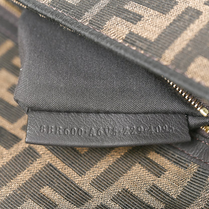 Fendi Fabric Jacquard FF 1974 Medium Baguette Tobacco Moro Black 7 of 11