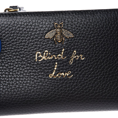 Gucci Calfskin Cellarius Blind For Bi-Fold Wallet Black 7 of 8