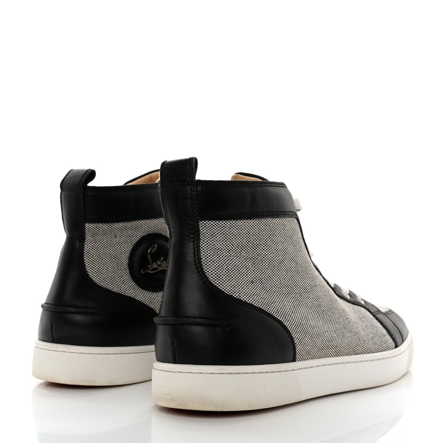 Christian Louboutin Canvas Rantus Mens Orlato Flat Sneakers 44 Black 4 of 9