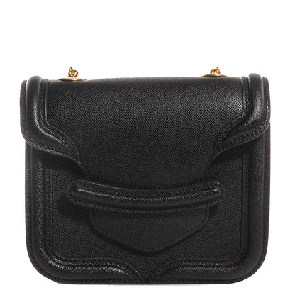 Alexander McQueen Saffiano Mini Heroine Chain Satchel Black 1 of 9