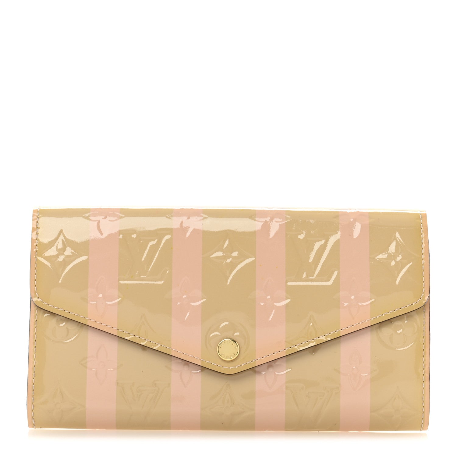 Louis Vuitton Vernis Rayures Sarah Wallet NM Dune 1 of 9