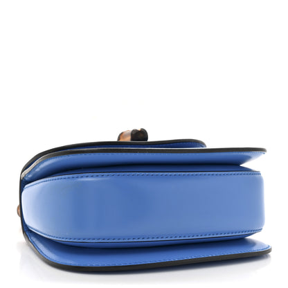 Gucci Boarded Dyana Lux Calfskin Web Mini Bamboo 1947 Top Handle Bag Blue 4 of 12