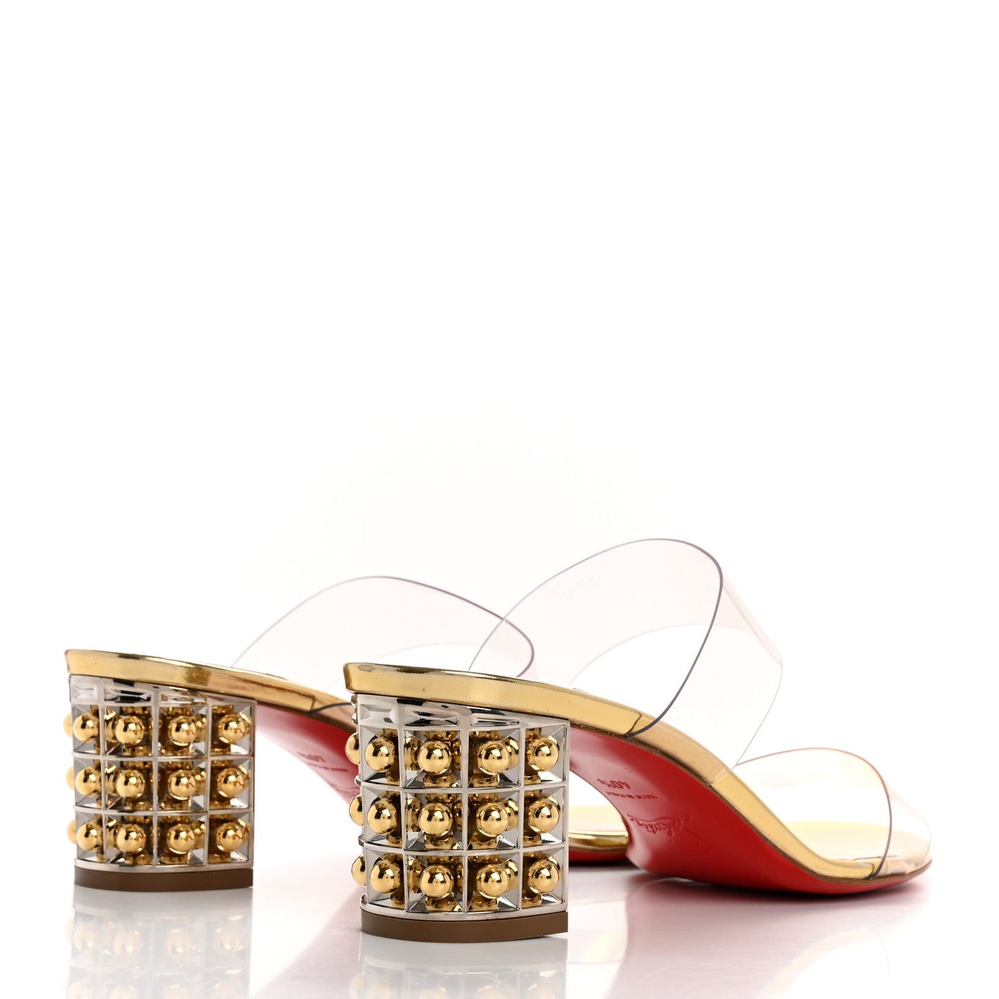 PVC Vasa Opticat 55 Slide Sandals 40.5 Gold