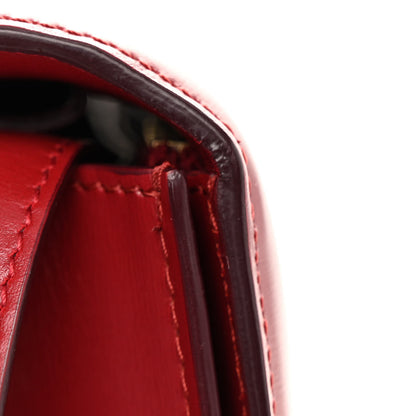 Celine Box Calfskin Medium Classic Box Flap Bag Red 13 of 13