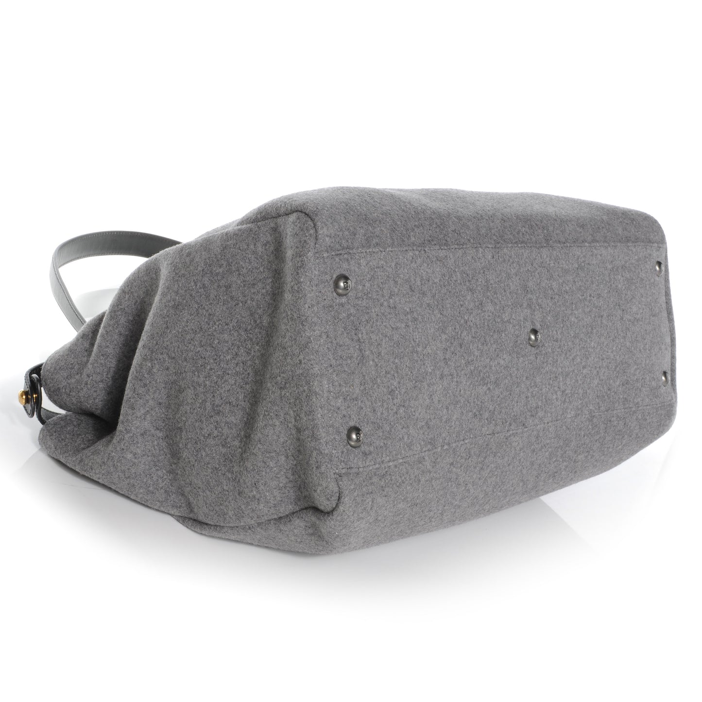 Flannel Large Peekaboo Iconic Satchel Grey