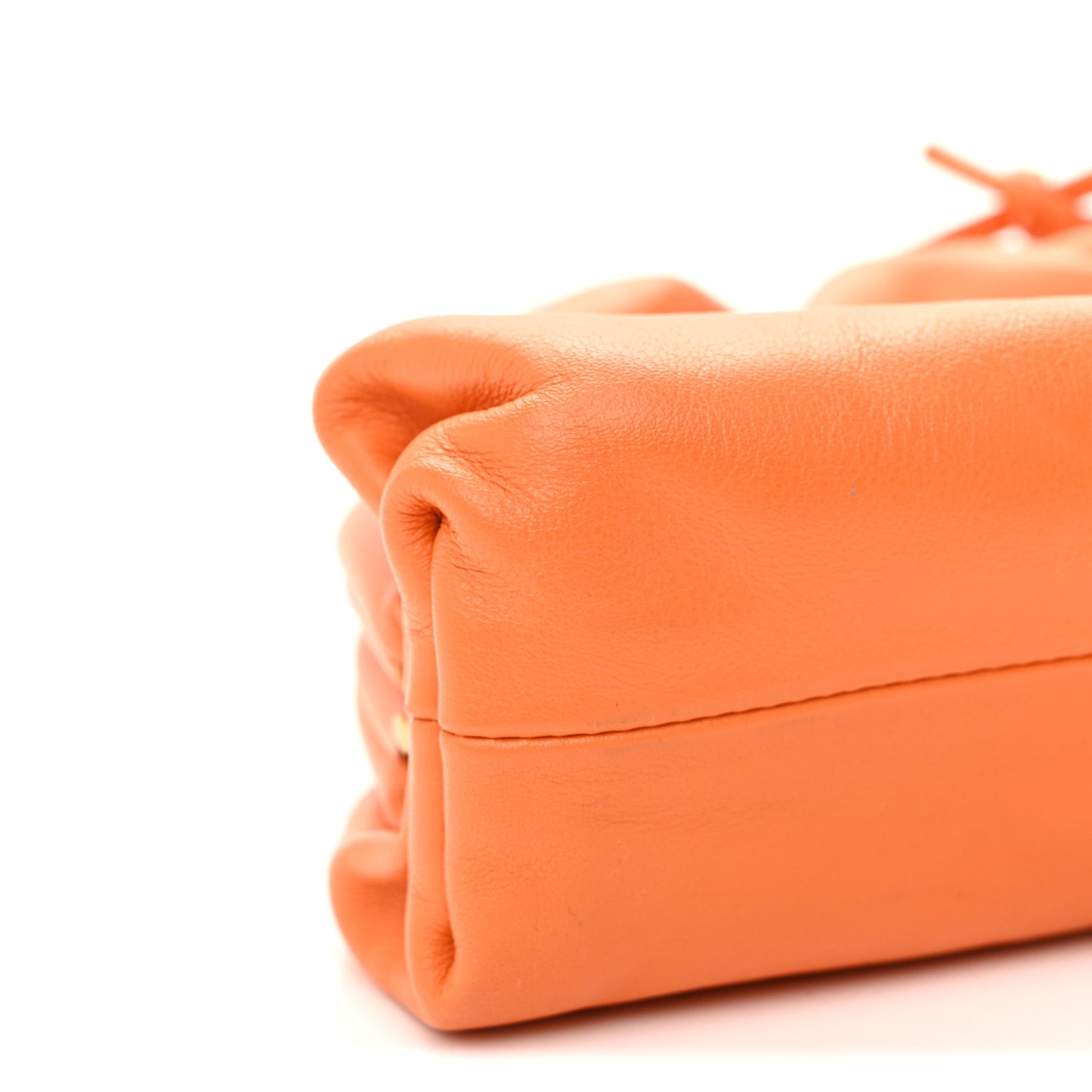 Butter Calfskin The Mini Pouch Light Orange