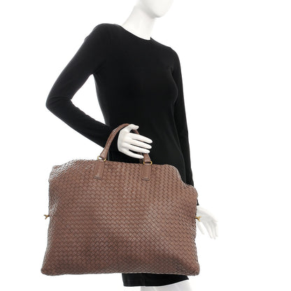 Bottega Veneta Nappa Intrecciato Maxi Convertible Tote Elephant 3 of 10