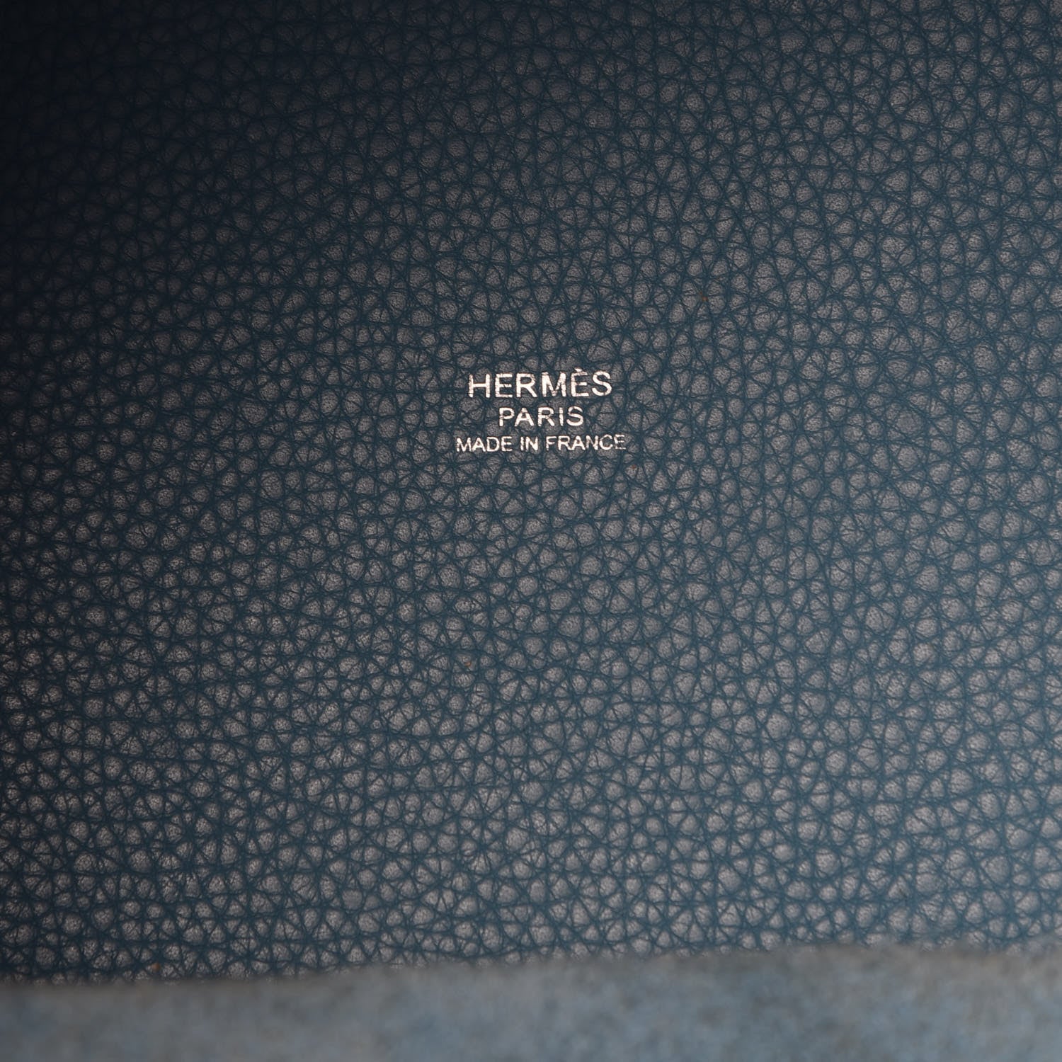 Hermes Taurillon Clemence Picotin 22 MM Blue Jean 6 of 15
