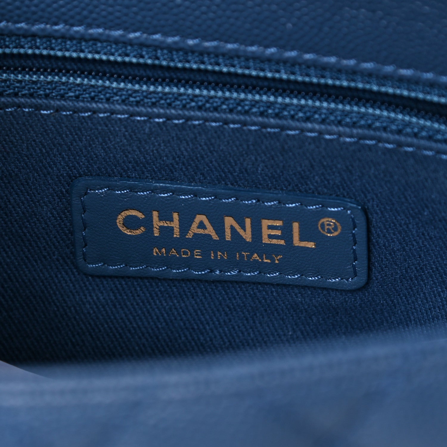 Chanel Caviar Quilted Mini Coco Handle Flap Blue 6 of 12