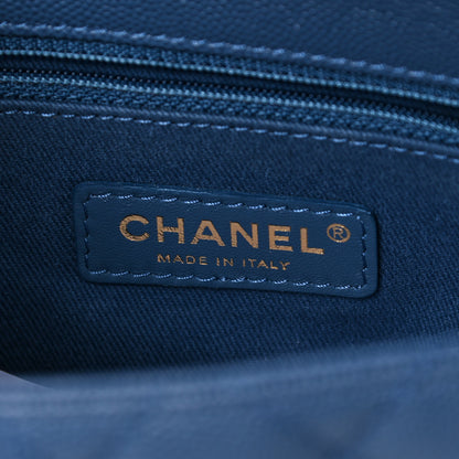 Chanel Caviar Quilted Mini Coco Handle Flap Blue 6 of 12