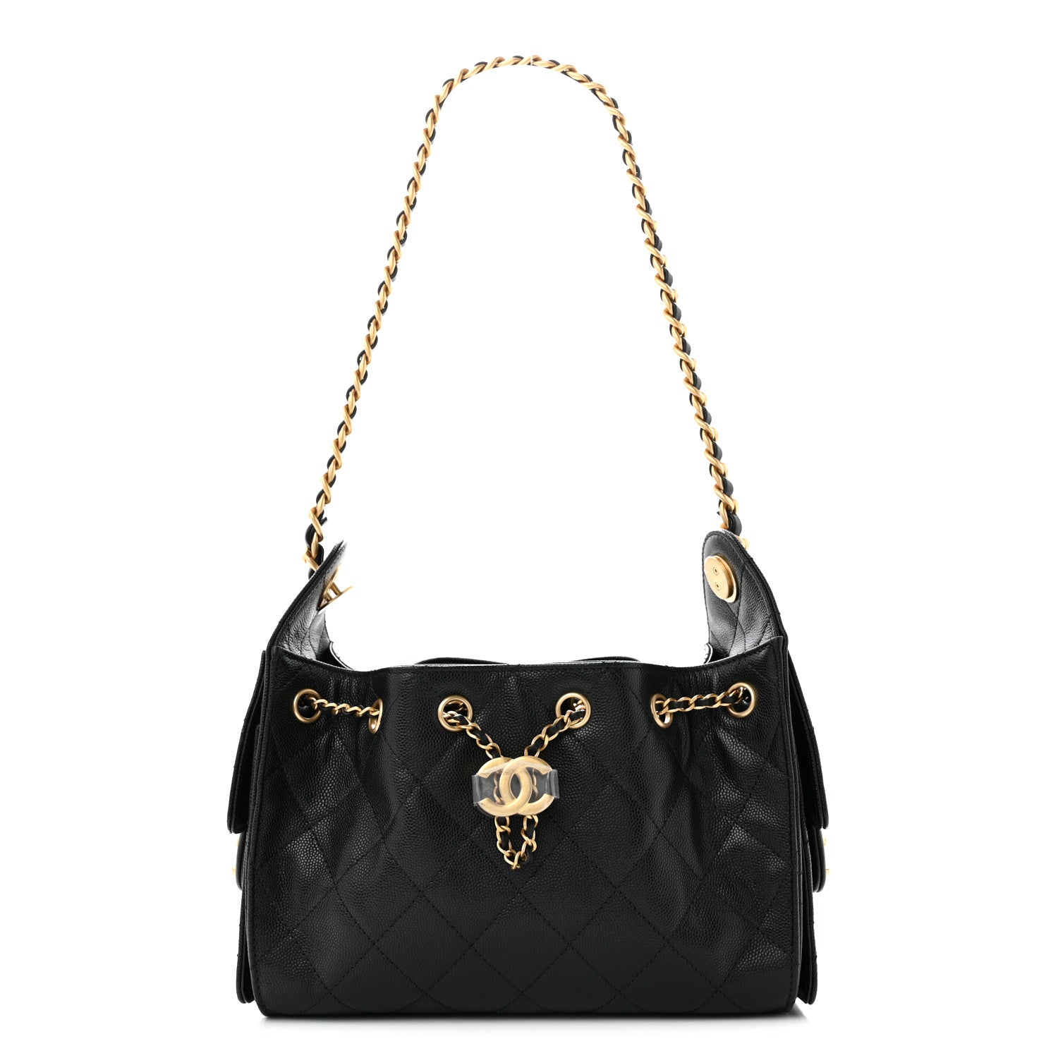 Chanel Caviar Quilted Mini Chanel 25 Handbag Black 1 of 10