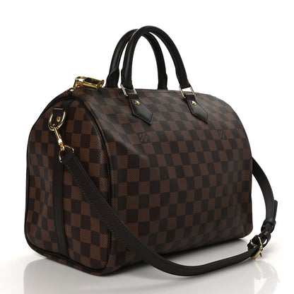 Louis Vuitton Damier Ebene Speedy Bandouliere 30 3 of 10