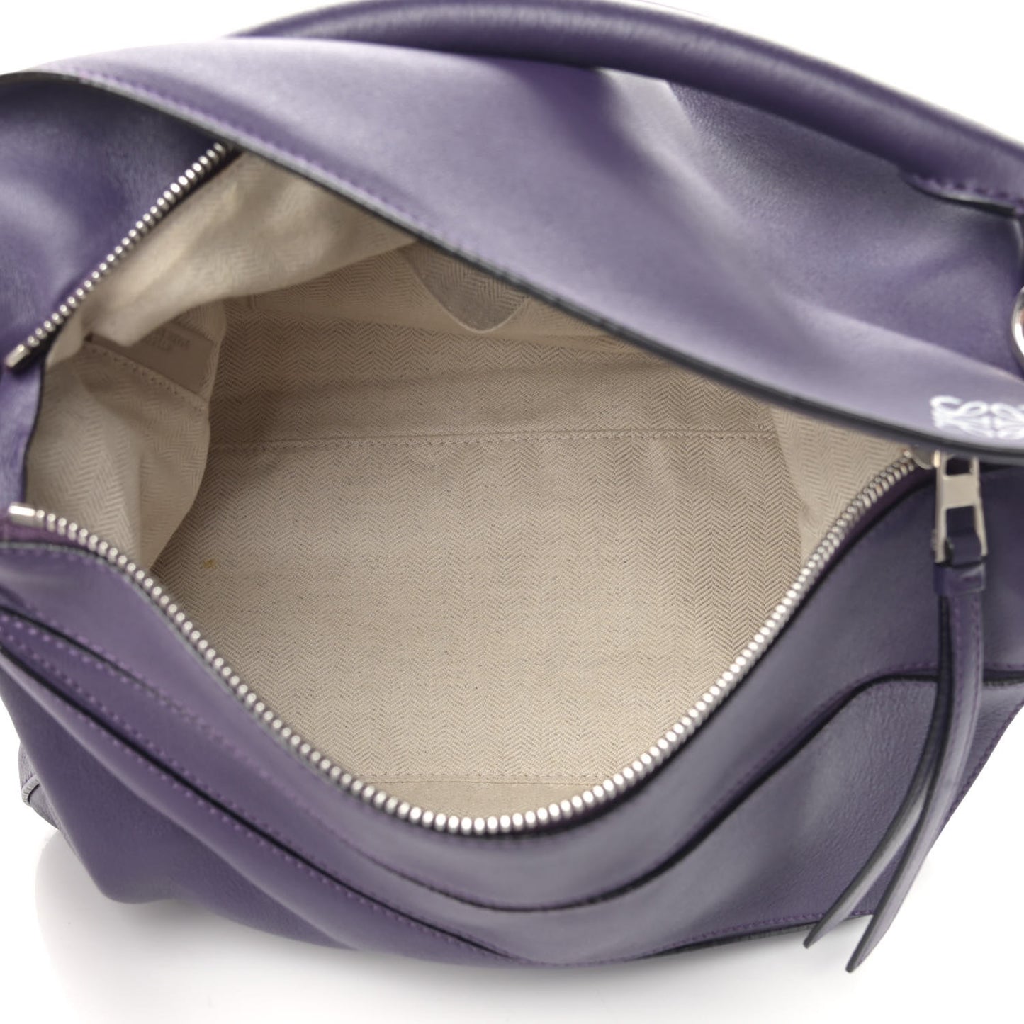 Calfskin Medium Puzzle Bag Purple