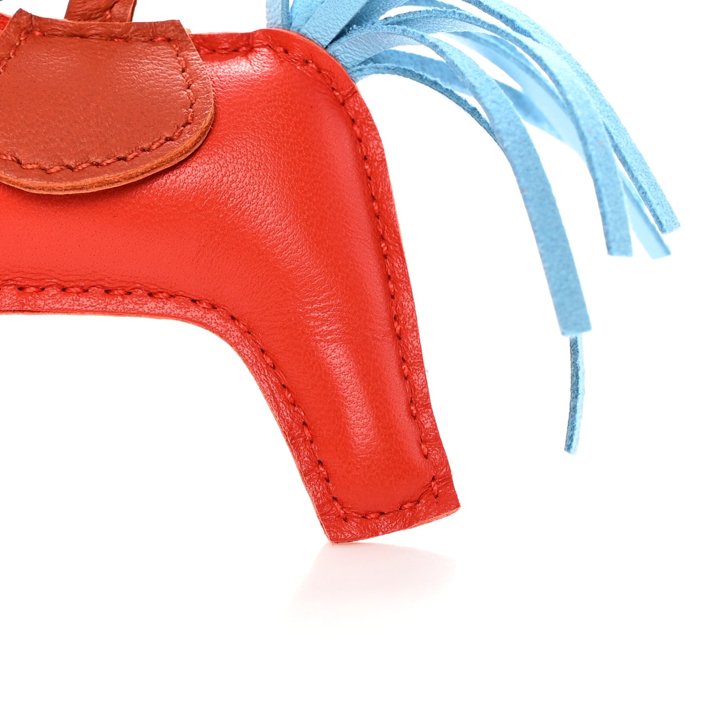 Milo Lambskin Grigri Rodeo Horse Bag Charm PM Capucine Celeste Cornaline