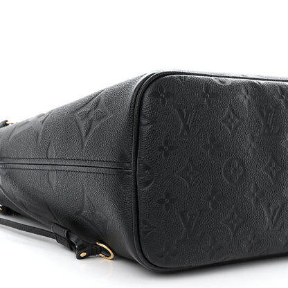 Louis Vuitton Empreinte Monogram Giant Neverfull MM Black 10 of 11