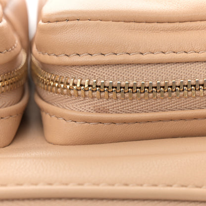 Chanel Calfskin Quilted Small Camera Case Beige 12 of 13