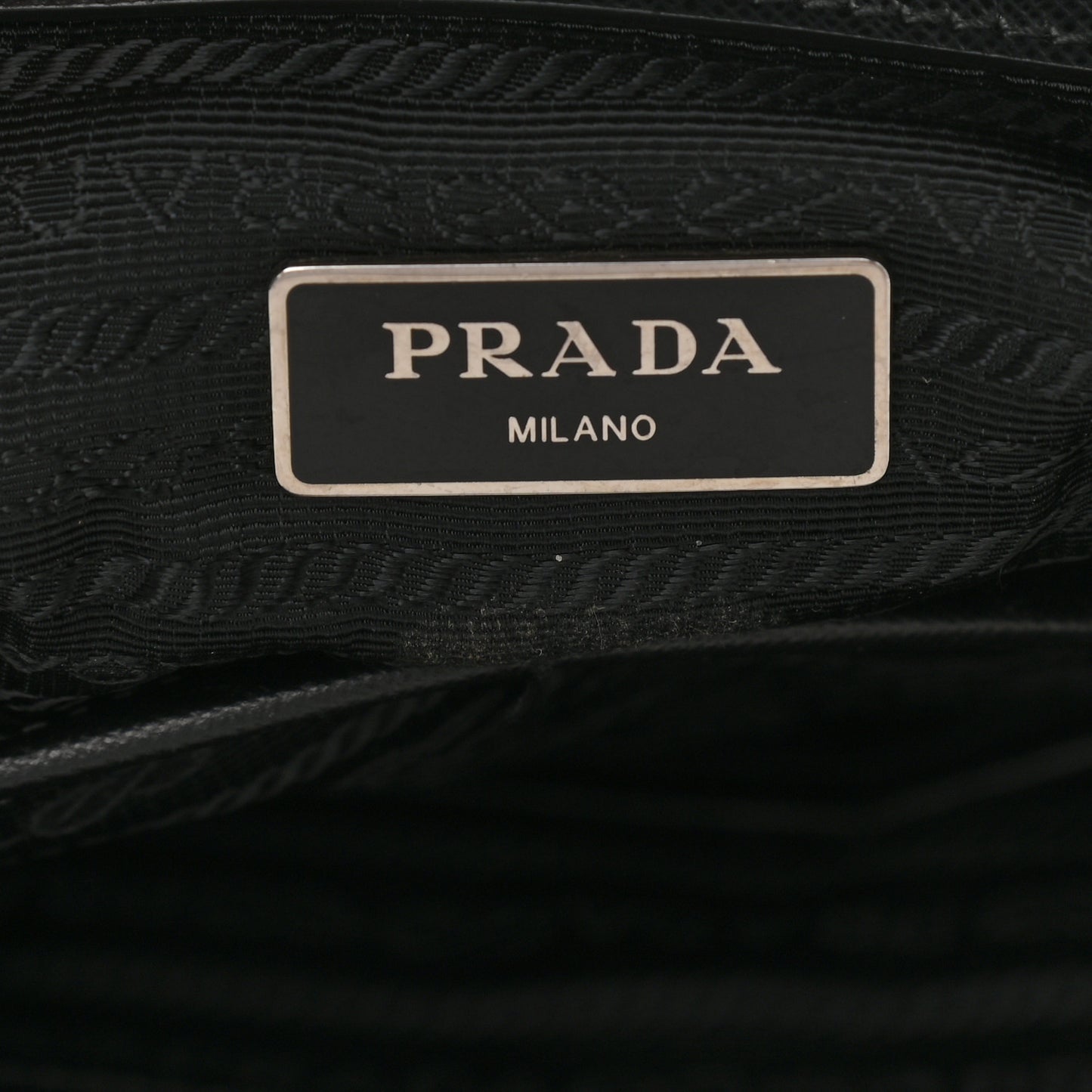 Tessuto Nylon Saffiano Briefcase Nero Black