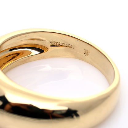 Tiffany 18K Yellow Gold Citrine Cabochon Ring 53 6.25 6 of 7