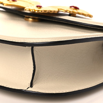 Gucci Calfskin Web Stripe Butterfly Small Totem Shoulder Bag White 11 of 11