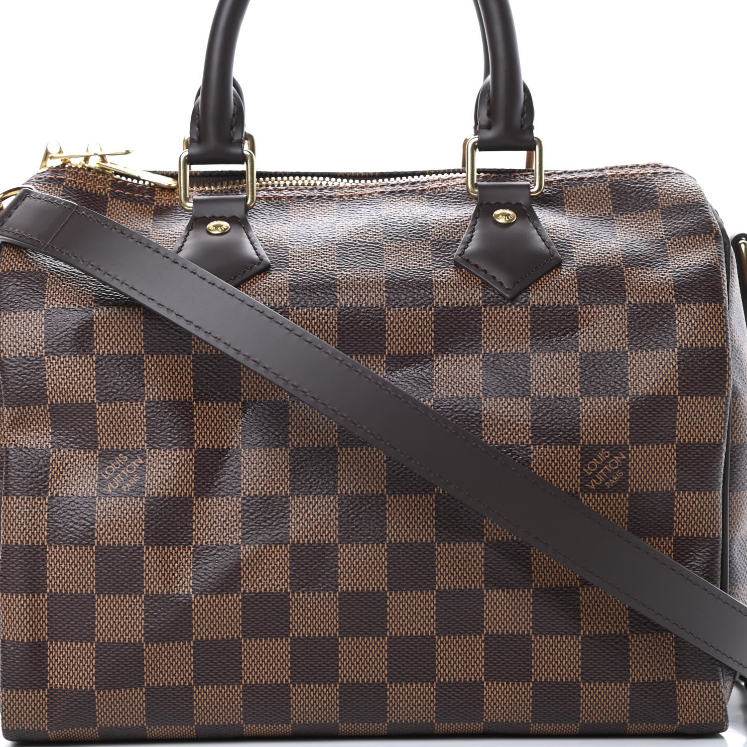 Louis Vuitton Damier Ebene Speedy Bandouliere 25 9 of 12