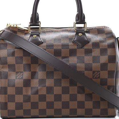Louis Vuitton Damier Ebene Speedy Bandouliere 25 9 of 12