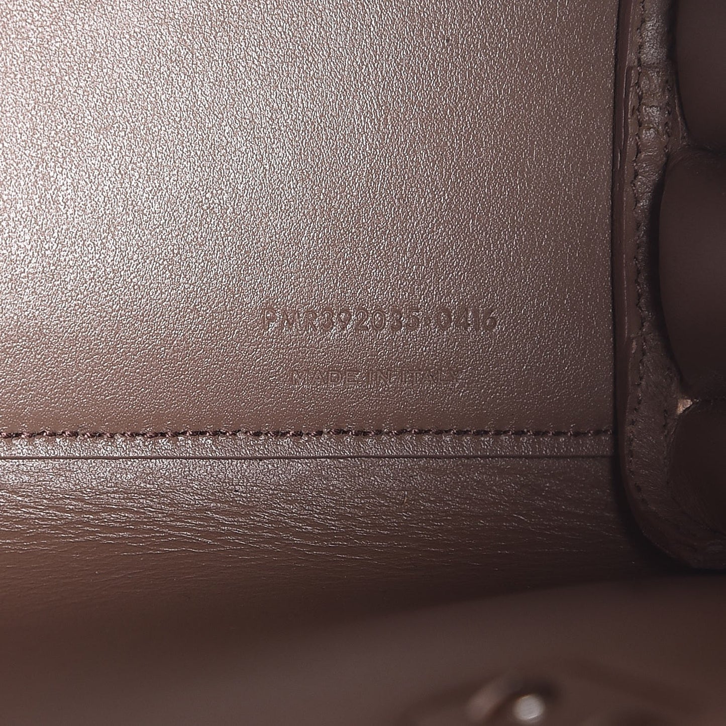 Grained Calfskin Nano Sac De Jour Taupe