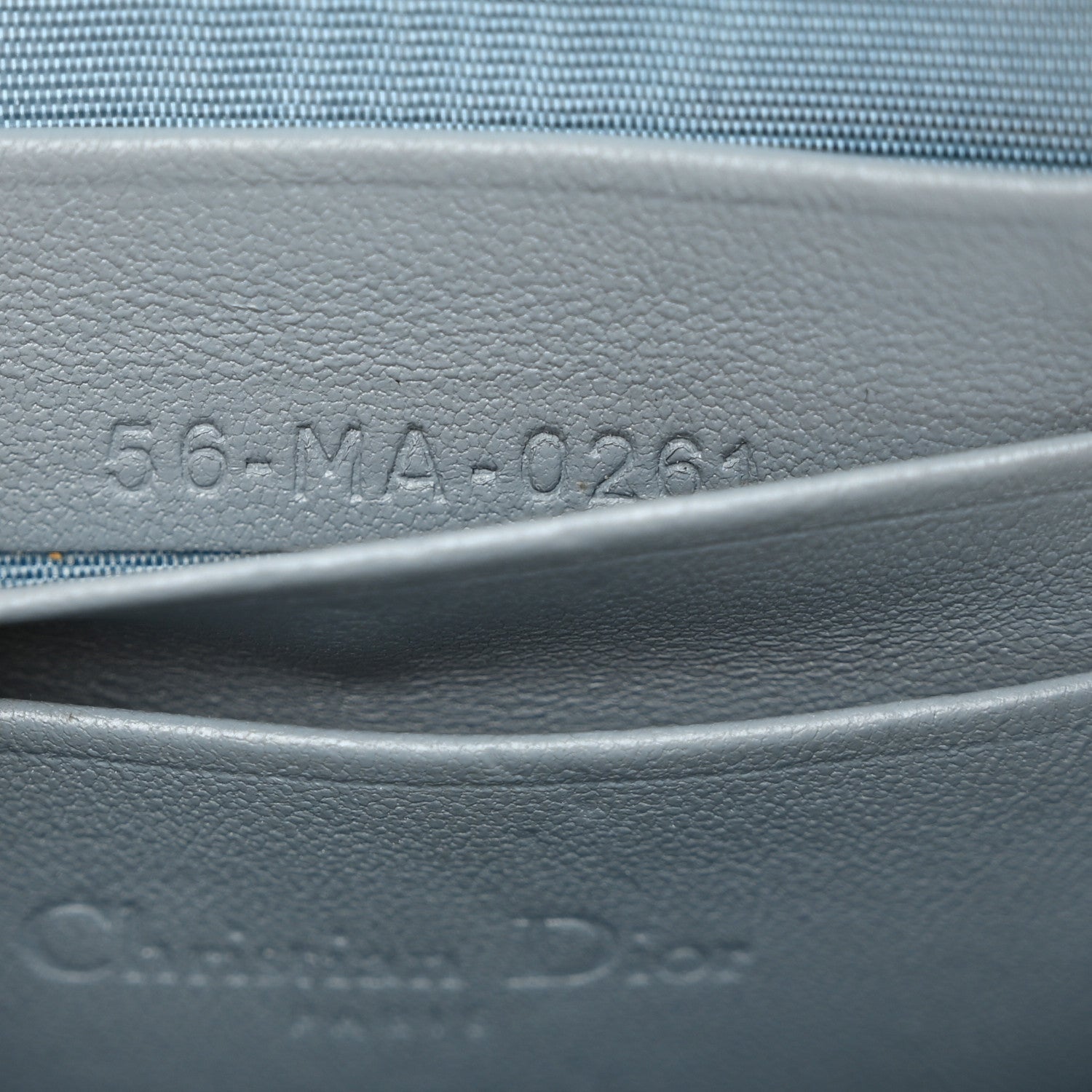 Christian Dior Lambskin Cannage Lady Dior Phone Holder Cloud Blue 7 of 11