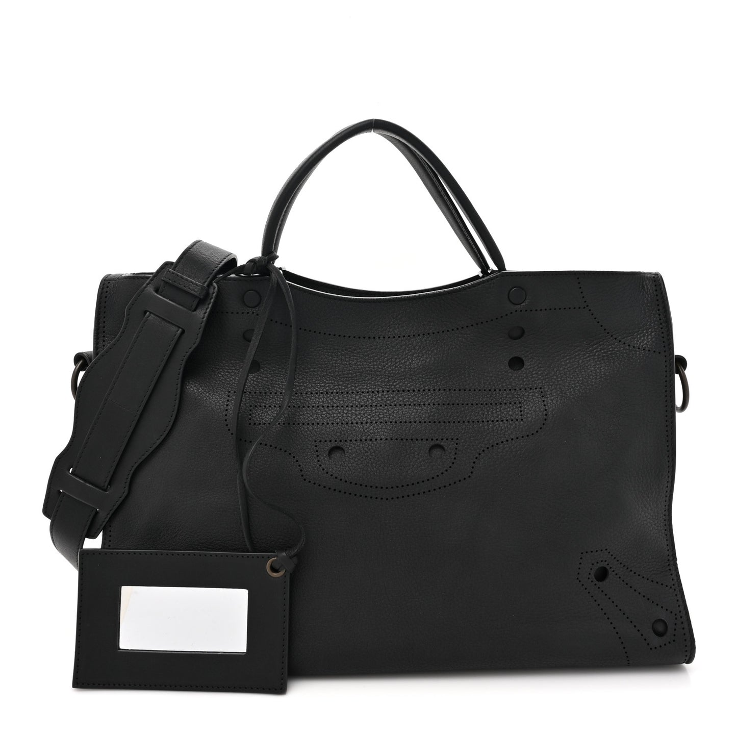 Veau Soyeux Perforated Blackout Hardware City Black