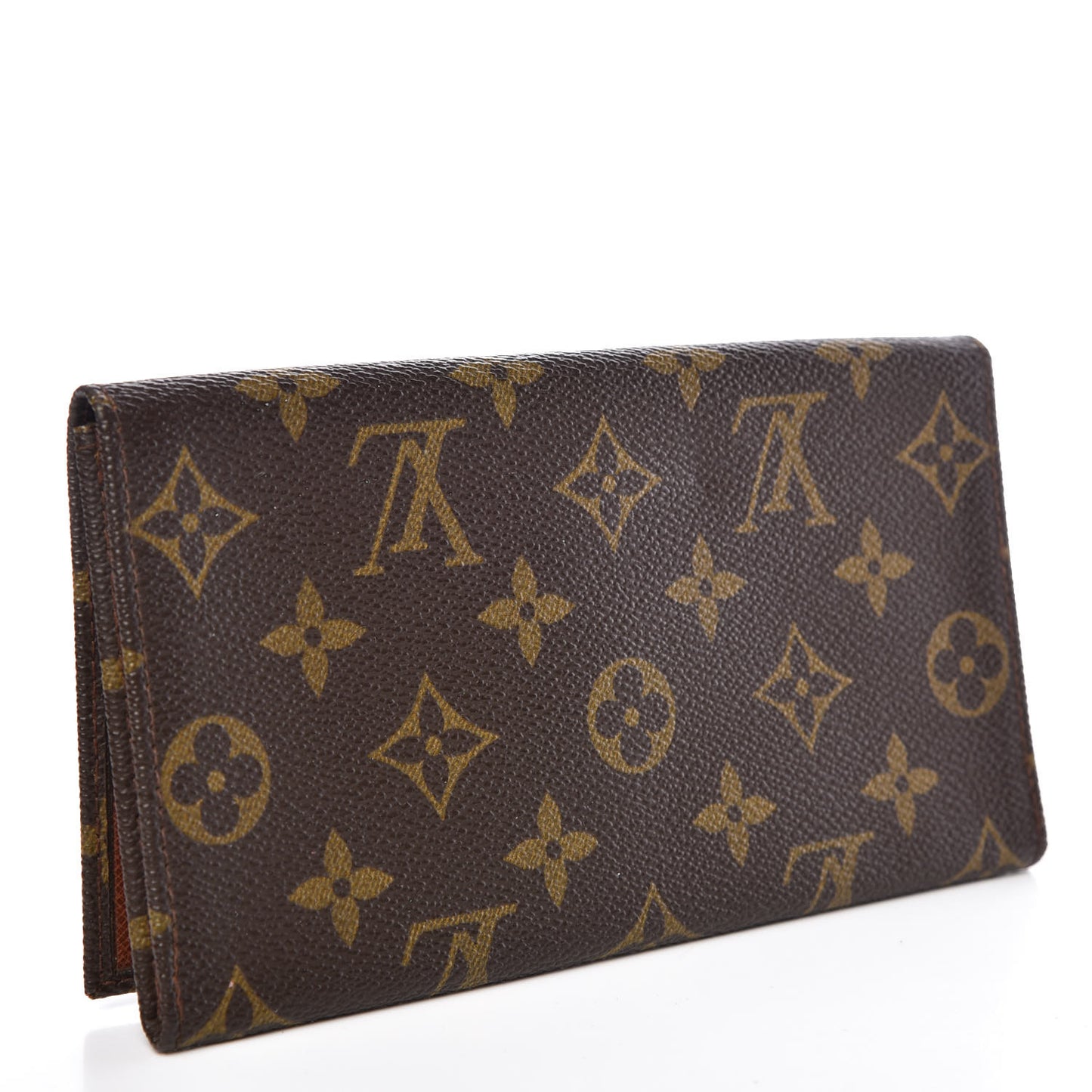 Monogram Checkbook Holder Wallet