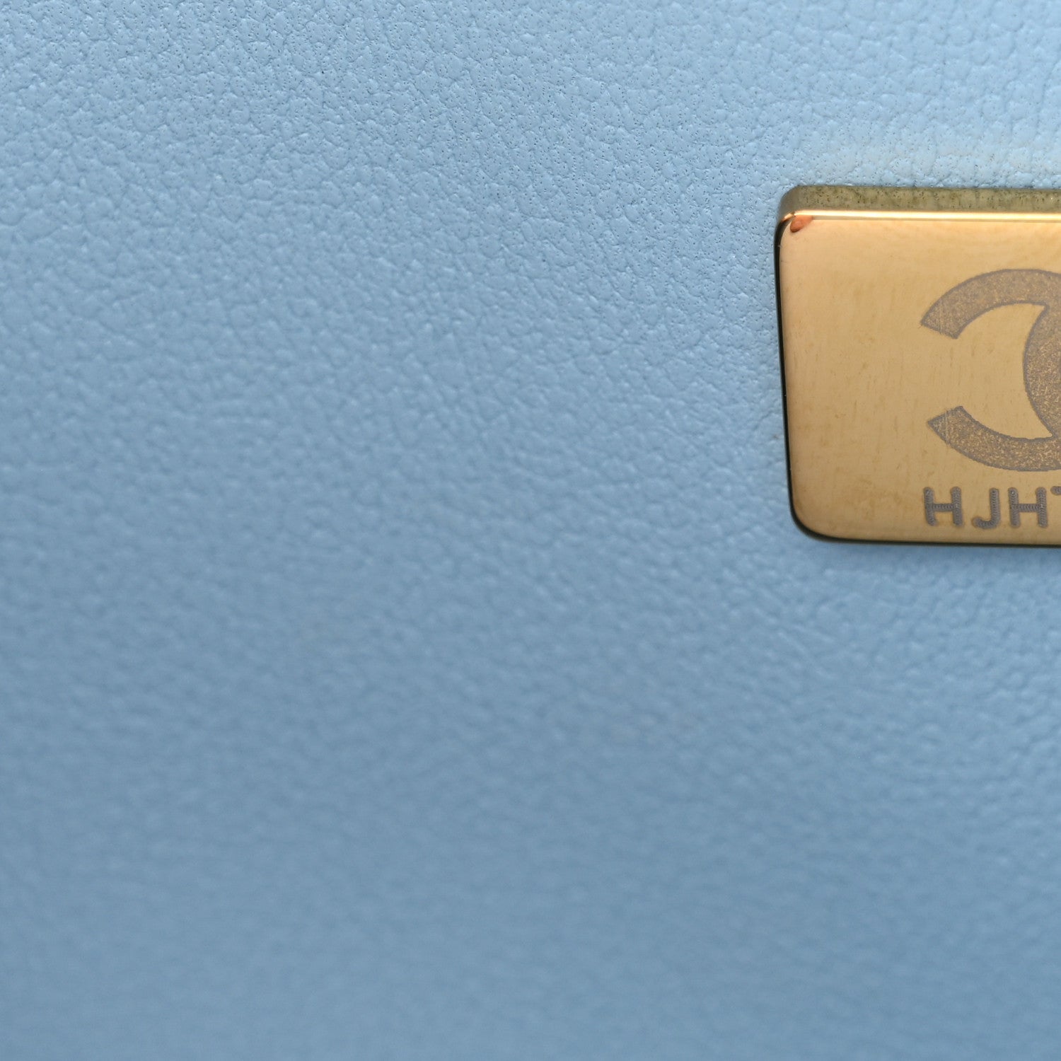 Chanel Iridescent Lambskin Quilted Medium Double Flap Light Blue 7 of 14