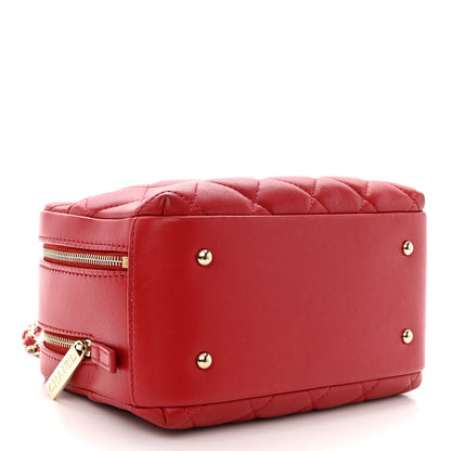 Chanel Lambskin Quilted Small Trendy CC Bowling Bag Red 4 of 13