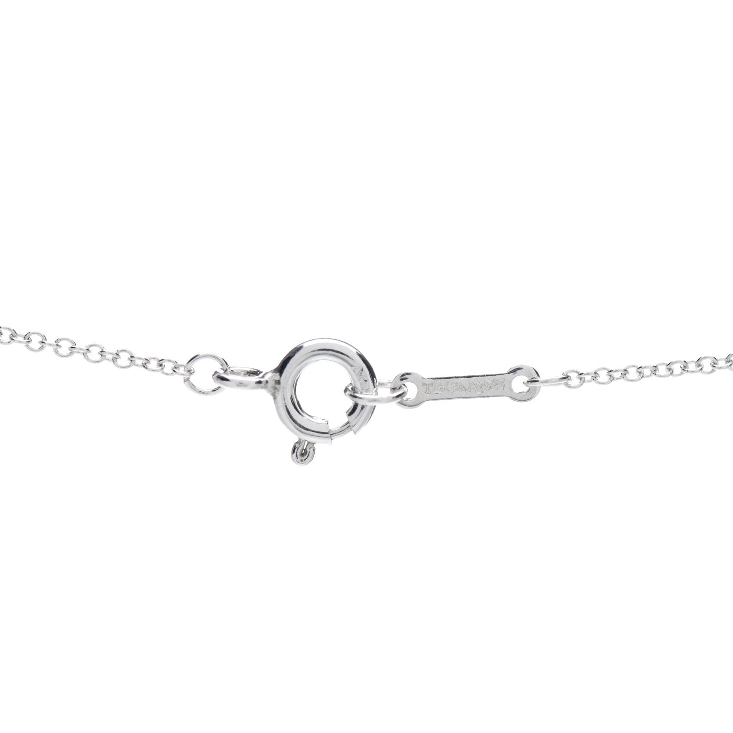 Tiffany Sterling Silver Paloma Picasso Olive Leaf Pendant Necklace 4 of 4