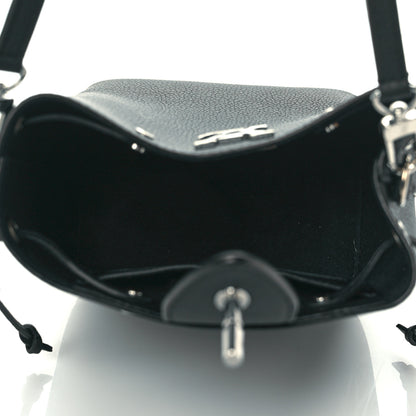 Louis Vuitton Calfskin Nano Lockme Bucket Black 5 of 9