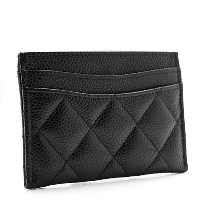 Chanel Caviar Quilted Card Holder Black 3 of 9