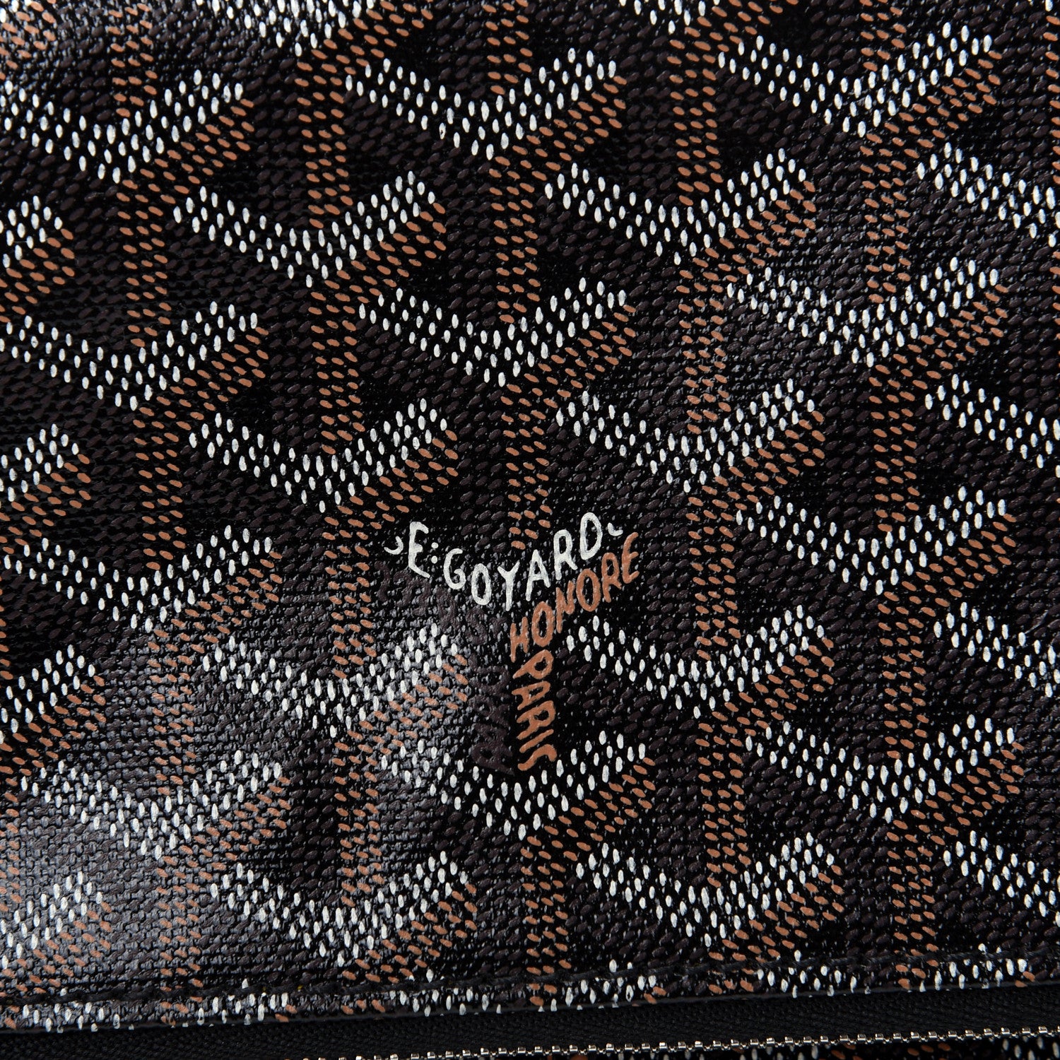 Goyard Goyardine Sainte Marie Soft Clutch Black 6 of 8