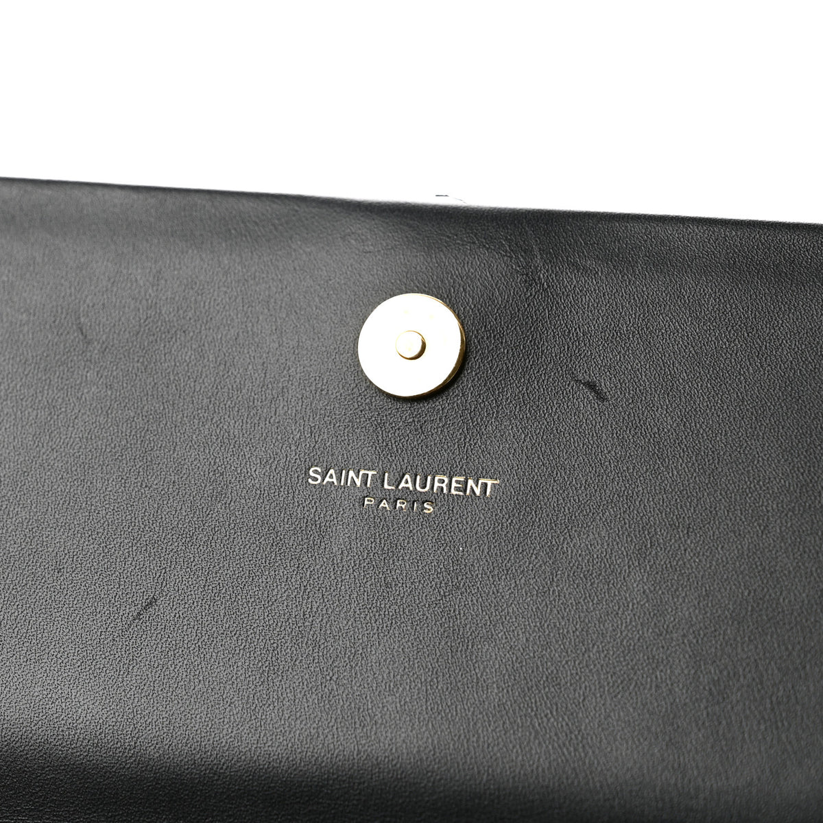 Calfskin Classic Monogram Tassel Clutch Black