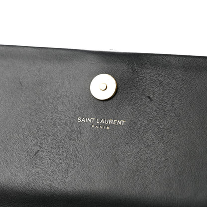 Saint Laurent Calfskin Classic Monogram Tassel Clutch Black 11 of 14