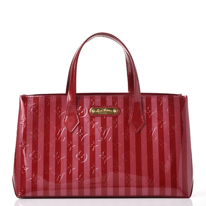 Louis Vuitton Vernis Rayures Wilshire PM Pomme D'Amour 1 of 7