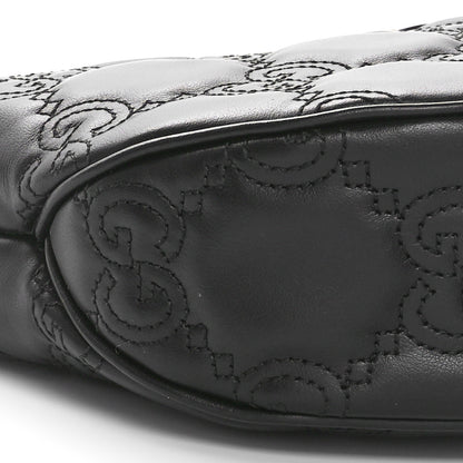 Gucci Calfskin GG Matelasse Small Hobo Shoulder Bag Black 9 of 11