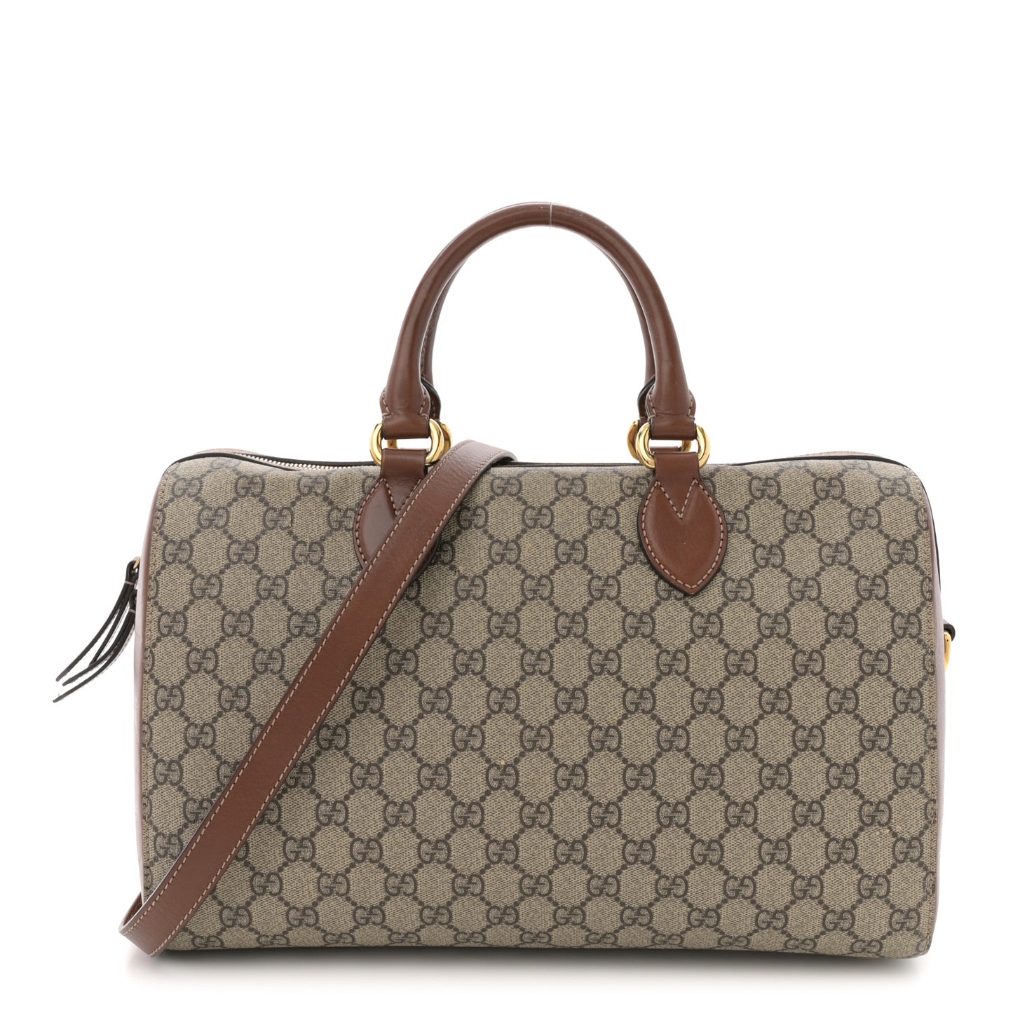 GG Supreme Monogram Medium Boston Beige Cuir