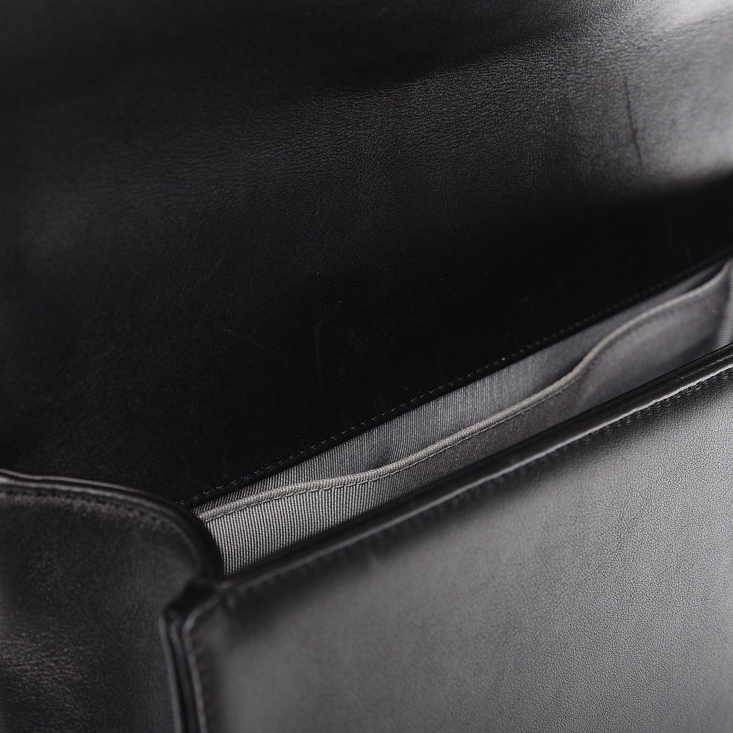 Calfskin Quilted Medium Boy Flap Black